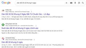 cách vào tiền nuôi dàn đề 30 số khung 5 ngày